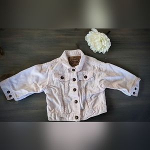 Baby girls Levi Strauss pale pink jean jacket